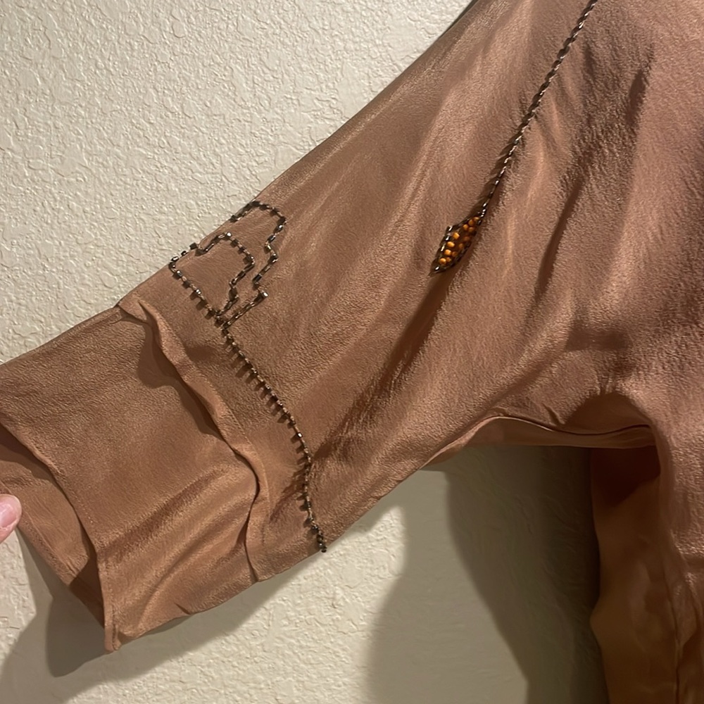 What Goes Around Cones Around Silk Blouse - Picture 3 of 6